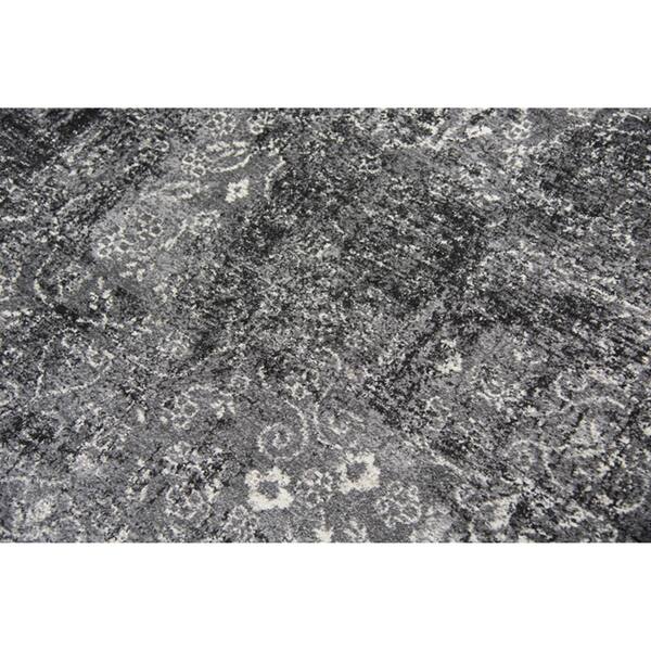 Alora Decor Swagger Black, Grey, and Ivory Persian-style Medallion Rug