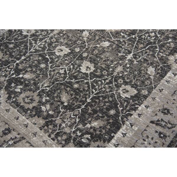 Alora Decor Swagger Beige, Ivory, Grey, and Black Persian-style Floral Rug
