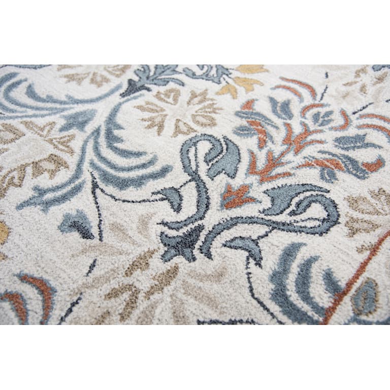 Lavish Collection Orange Floral Rug