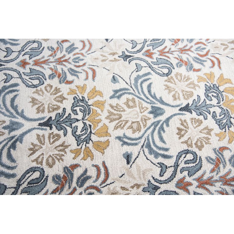 Lavish Collection Orange Floral Rug