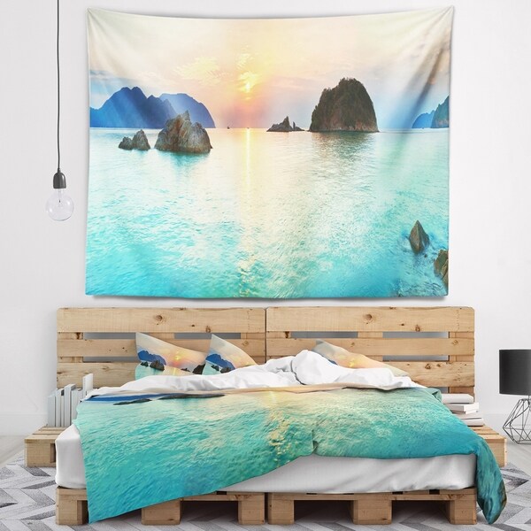 Designart 'Sunrise Panorama' Photography Wall Tapestry