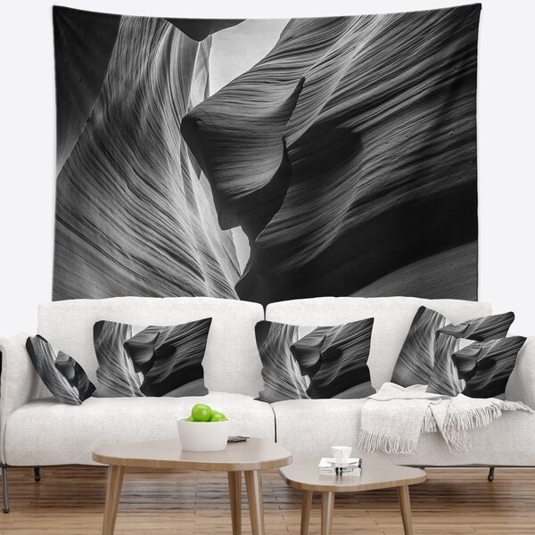 Designart 'Lower Antelope Canyon' Landscape Photo Wall Tapestry