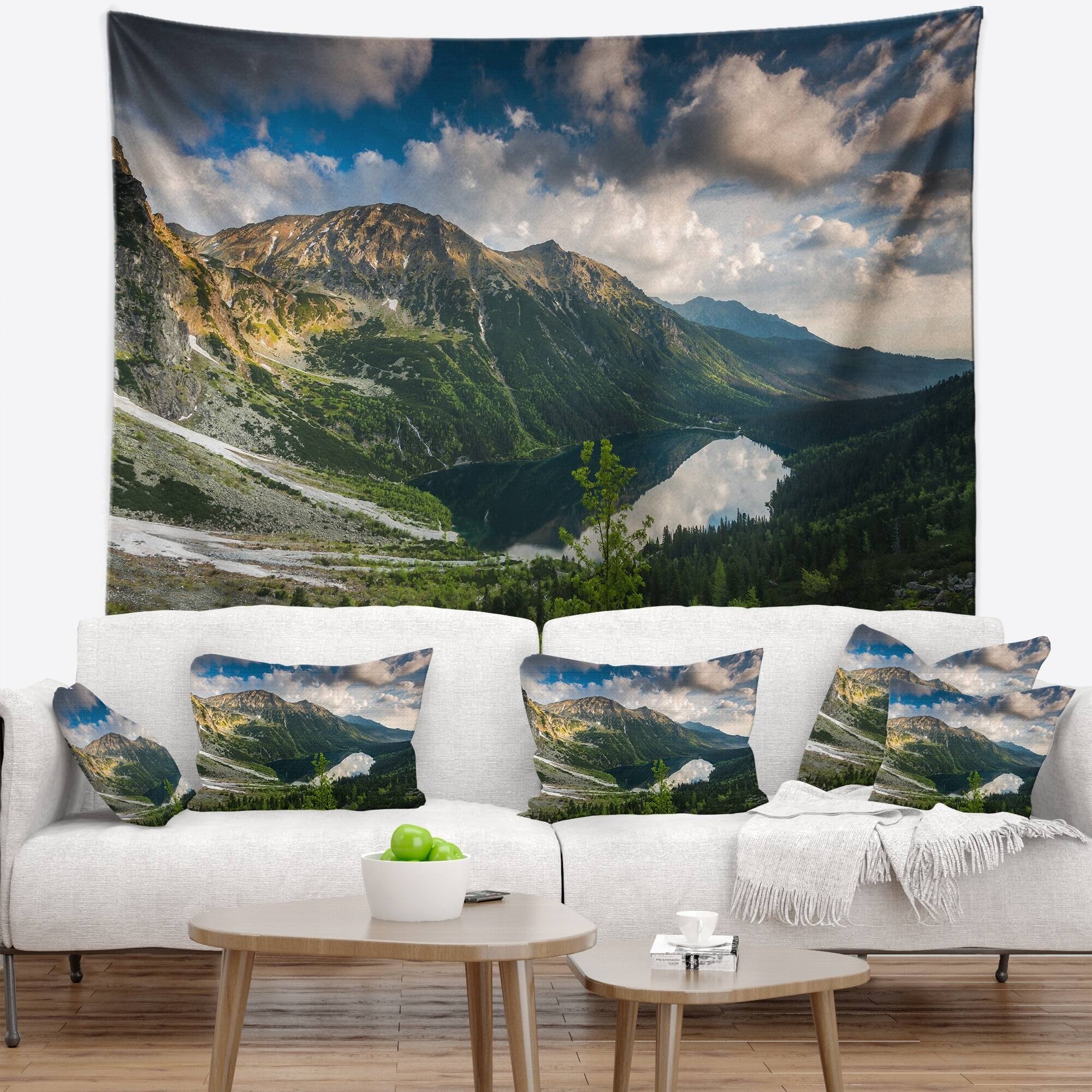 Designart 'Summer at Polish Tatra Mountains' Landscape Wall Tapestry ...