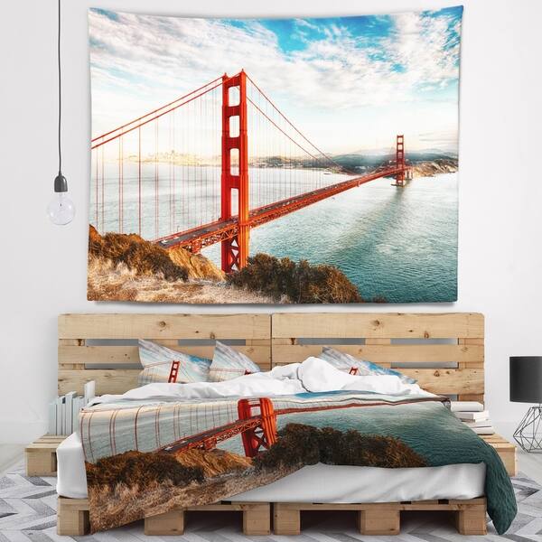 San Francisco California Golden Gate bridge hanging tapestry wall art