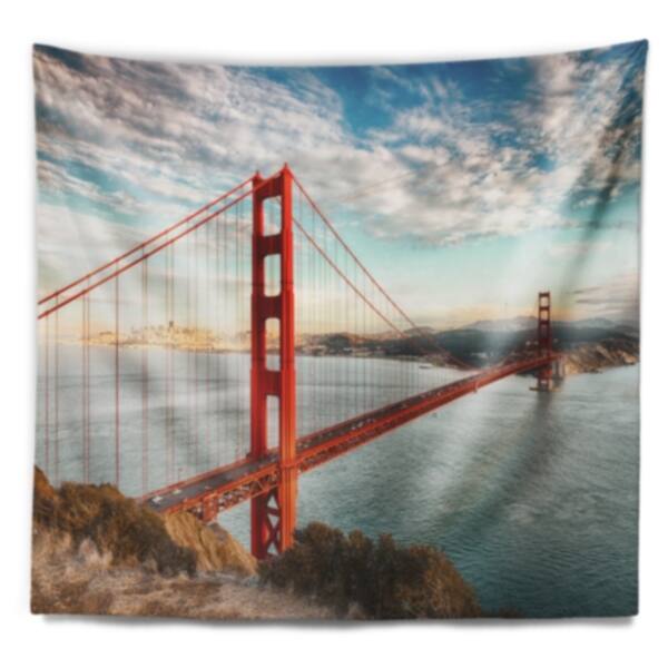 San Francisco California Golden Gate bridge hanging tapestry wall art