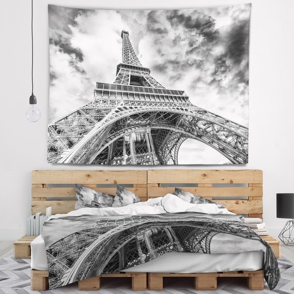 Shop Designart Black And White View Of Paris Paris Eiffel