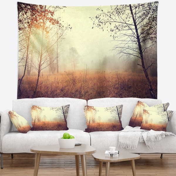 Designart 'Beautiful Natural Landscape with Trees' Landscape Wall Tapestry