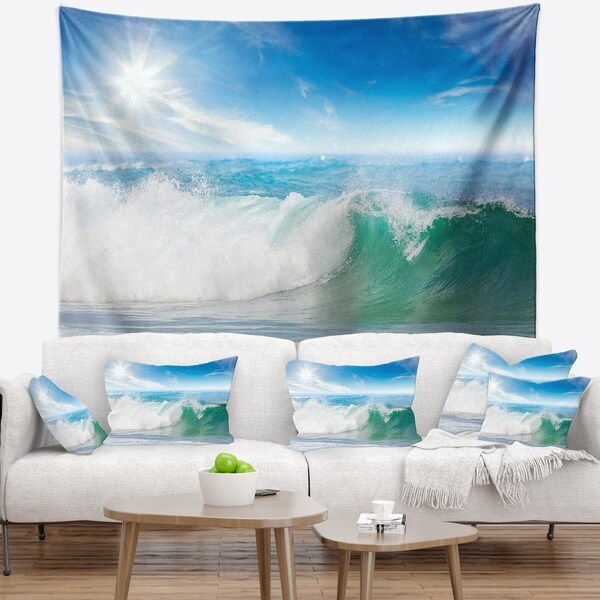 Blue discount wave tapestry