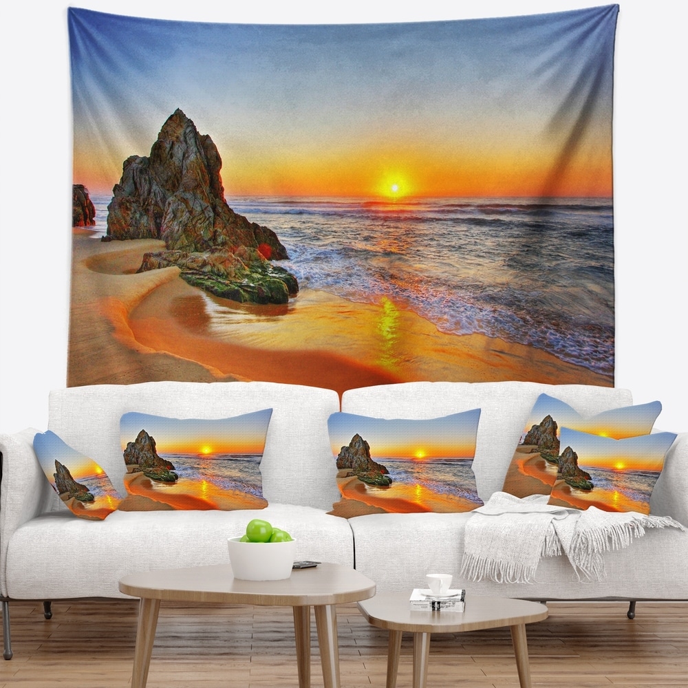 DESIGN ART Designart u0027Beautiful Sunrise by Beach in Tathra 