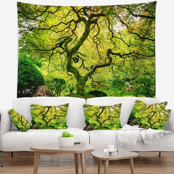 Designart 'Amazing Green Tree' Photography Wall Tapestry
