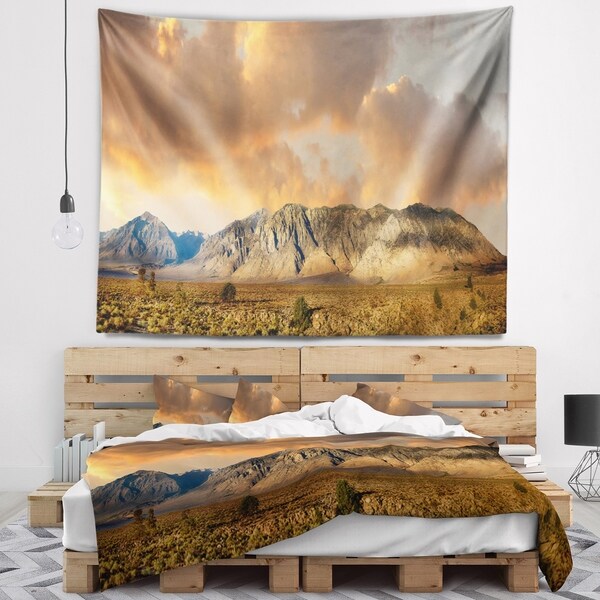Designart 'Sierra Nevada Mountain' Landscape Wall Tapestry
