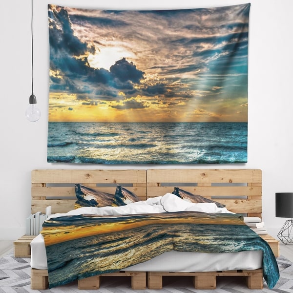 Blue discount ocean tapestry