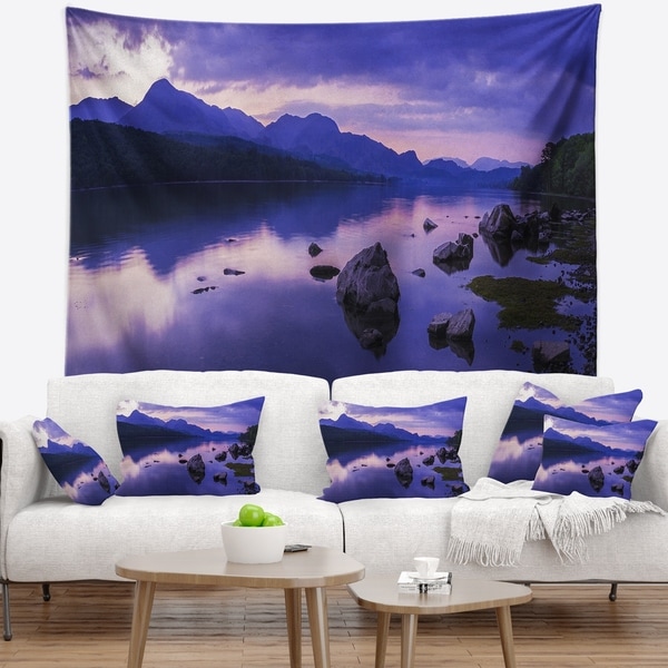 Designart 'Coniston Water in the Lake District' Landscape Wall Tapestry