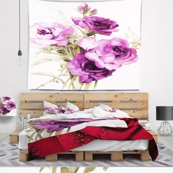 Purple discount flower tapestry