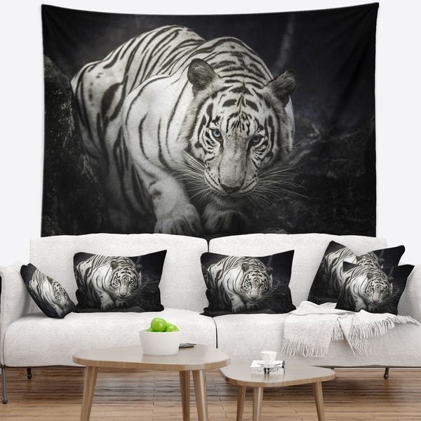 White tiger online tapestry