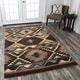 preview thumbnail 12 of 18, Ryder Collection Burgundy Southwest Diamonds Rug
