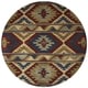 preview thumbnail 14 of 18, Ryder Collection Burgundy Southwest Diamonds Rug