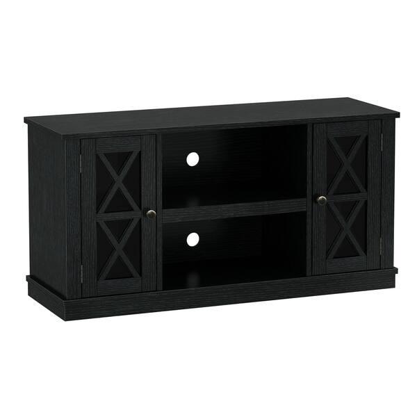 slide 1 of 7, Bayport TV Stand for TVs up to 55 inches, Black