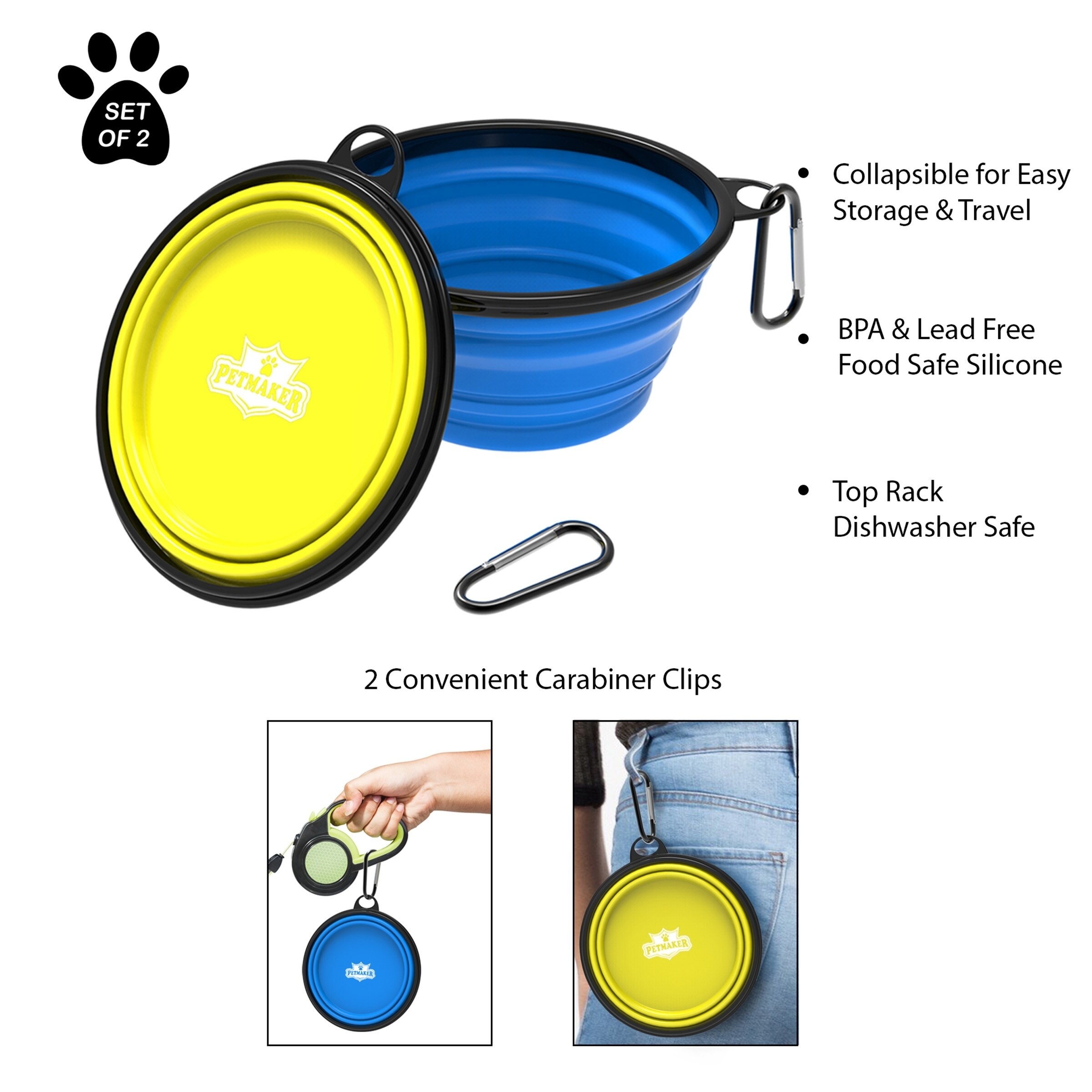 dog travel bowl set