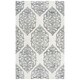 preview thumbnail 1 of 21, Alora Decor Lavine Grey/ Blue Hand-tufted Medallion Wool Rug