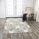 preview thumbnail 20 of 21, Alora Decor Lavine Grey/ Blue Hand-tufted Medallion Wool Rug
