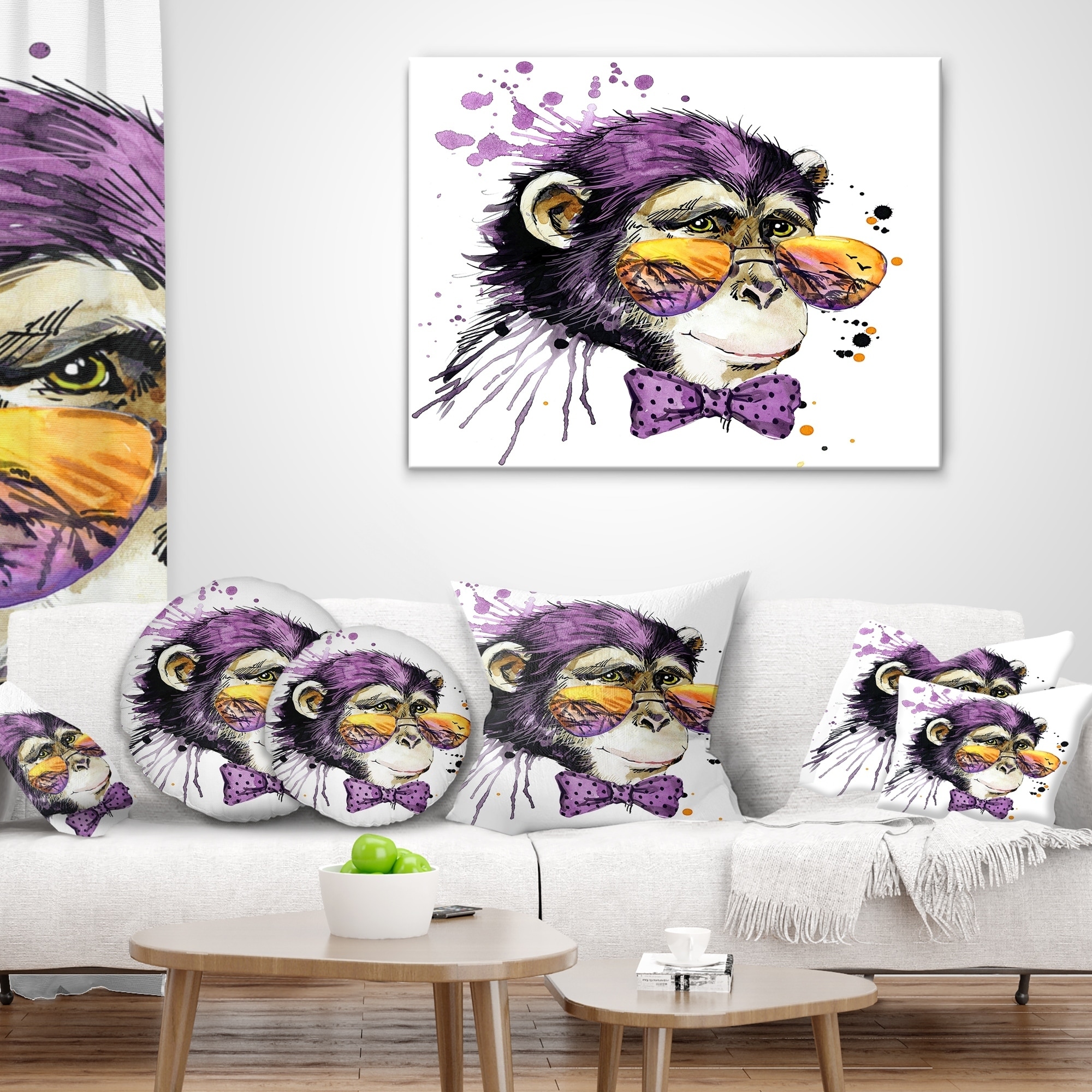 https://ak1.ostkcdn.com/images/products/20889960/Designart-Cool-Monkey-Animal-Throw-Pillow-55217aed-a435-4a01-8bb4-0e17d70f636a.jpg