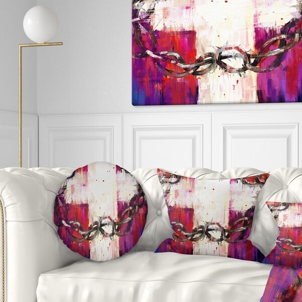 Designart 'Crown of Thorns' Abstract Throw Pillow