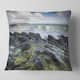 Designart 'Rocky North Ireland' Seashore Photography Throw Pillow - Bed ...