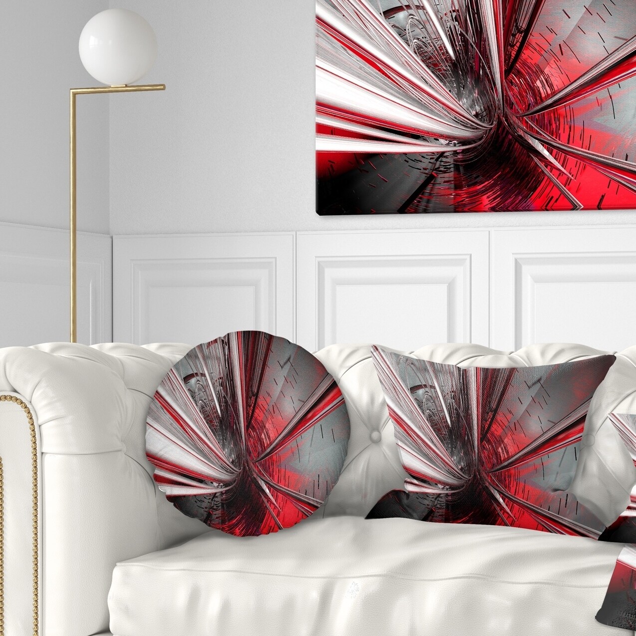 Shop Designart Fractal 3d Deep Into Middle Contemporary Throw