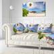 Designart 'Beautiful Beach at La Digue Seychelles' Seashore Throw ...