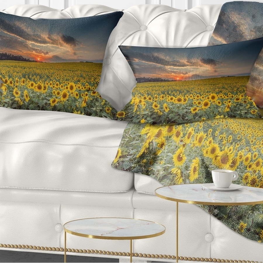 Sunflower deals throw pillows