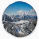 Designart 'austrian Alps Winter Panorama' Landscape Printed Throw 