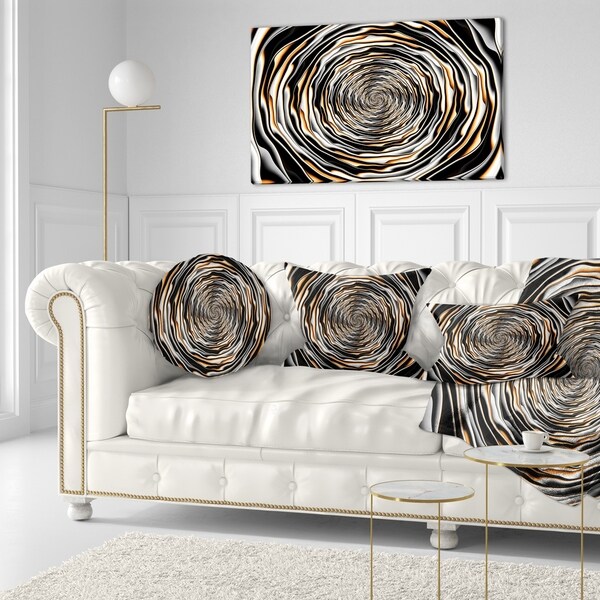 Designart 'Fractal Rotating Abstract Design' Abstract Throw Pillow