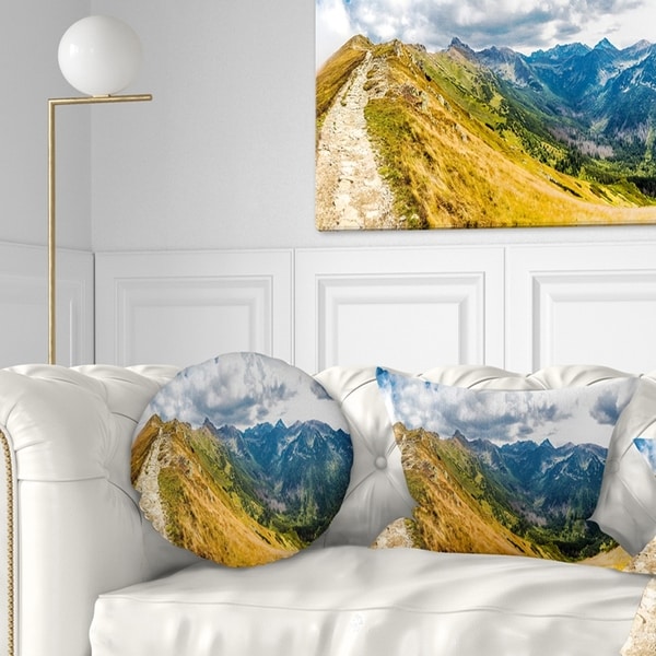Designart 'Low Tatras Hike Panorama' Landscape Printed Throw Pillow