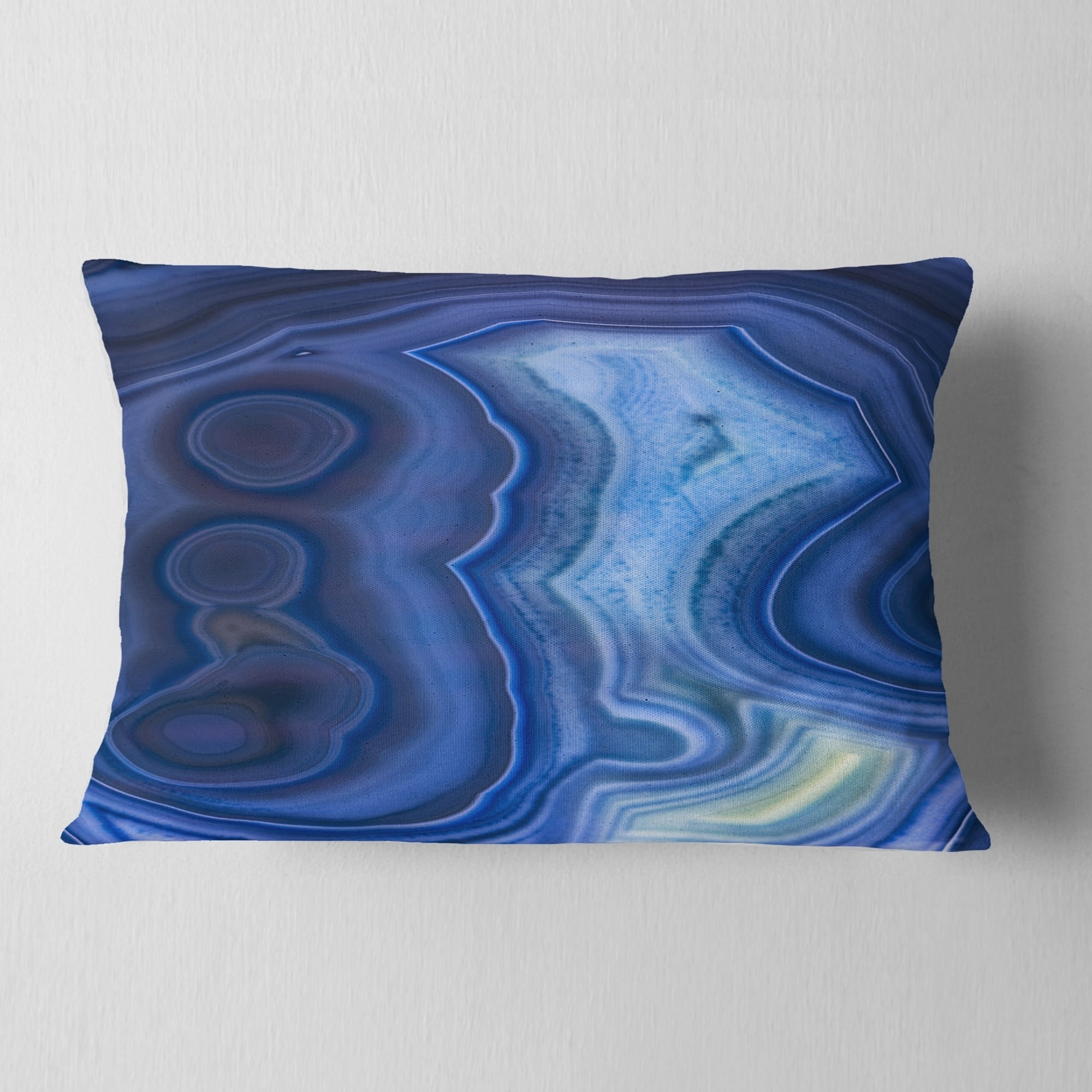 Agate Gem Slice Pillowcase Home Life Cotton Cushion Case 18 x 18 inches