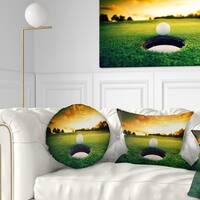 Designart 'Fogs on Western Ghats Hills' Landscape Printed Throw Pillow -  Bed Bath & Beyond - 20951854