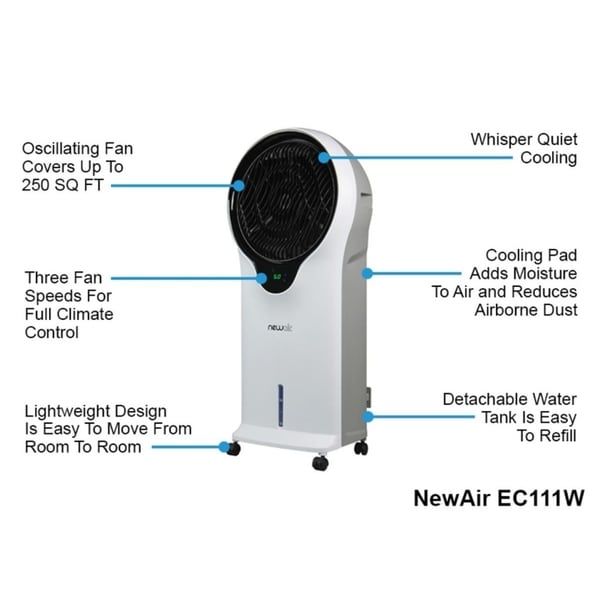 newair evaporative tower air cooler