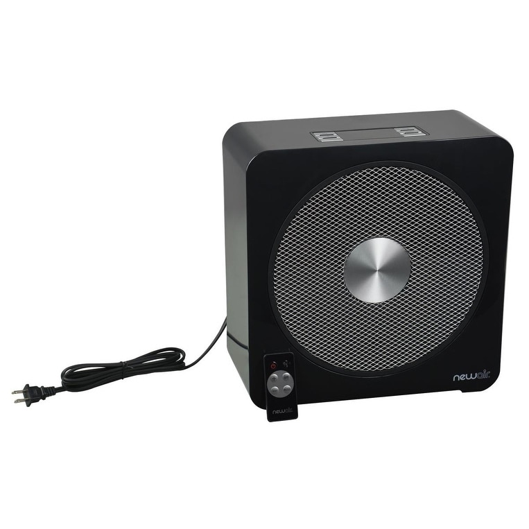 NewAir Ceramic Portable Space Heater Remote Control Black