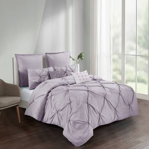 Shop Harper Solid Comforter Set In Lavender Free Shipping Today