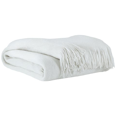 Rozelle Throw in White and Silver