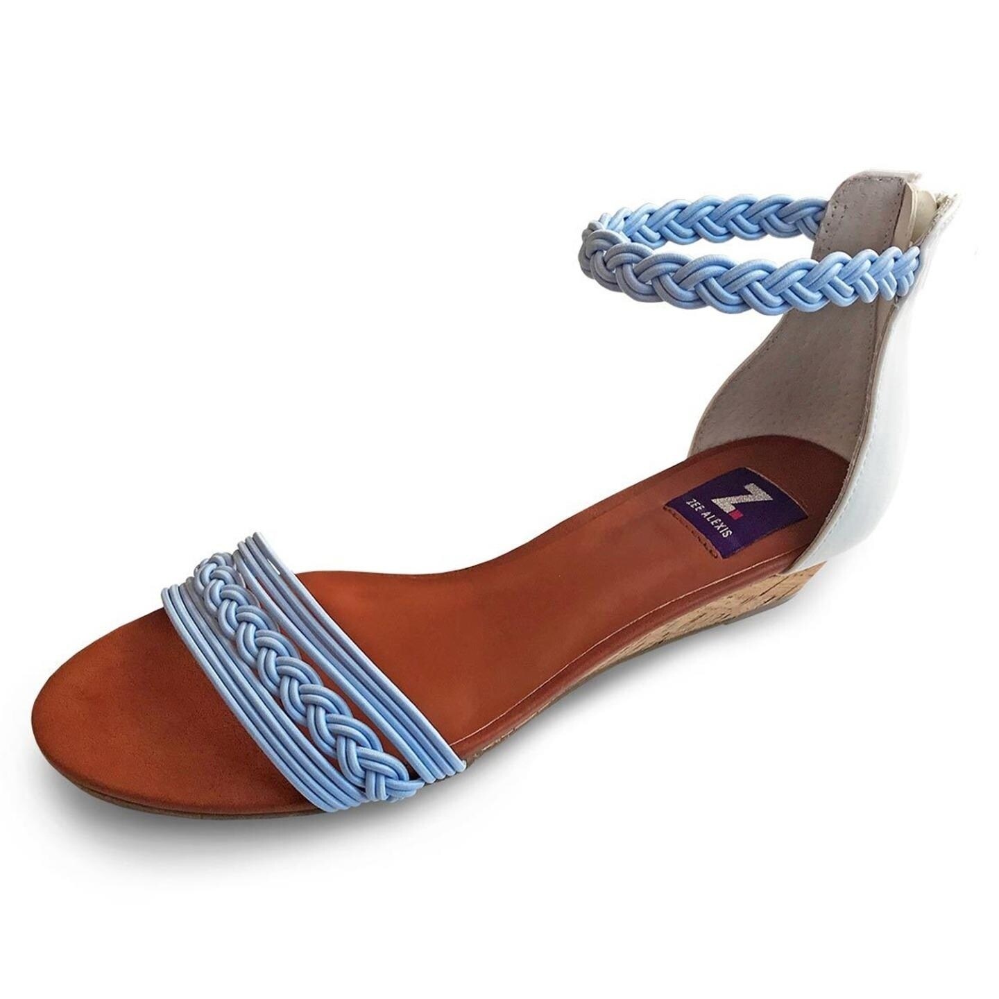 slate blue sandals