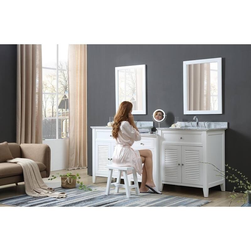 Shutter Spa 82 In. Bath and Makeup Hybrid Vanity