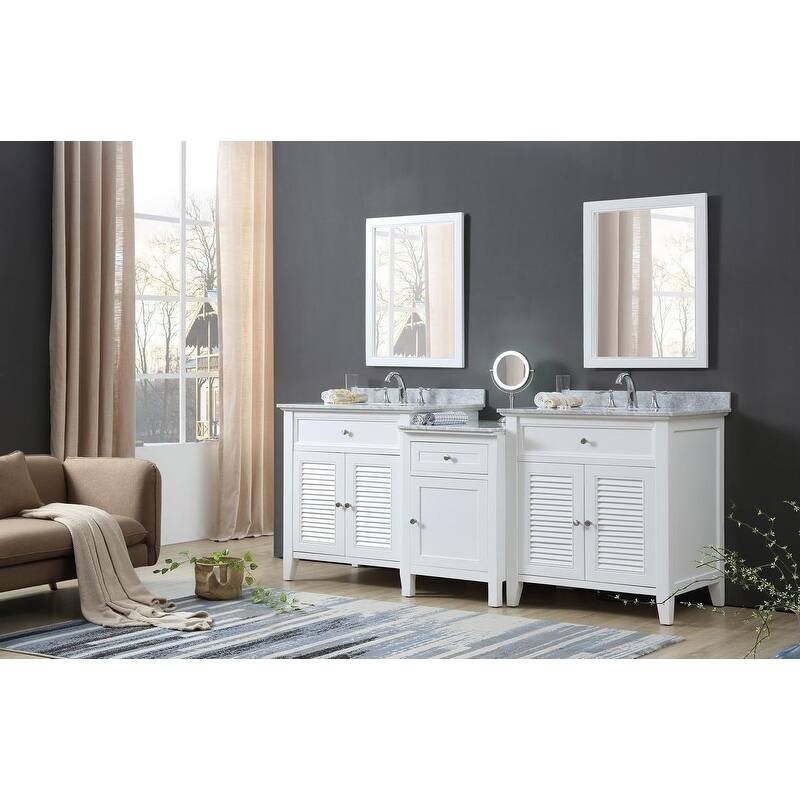 Shutter Spa 82 In. Bath and Makeup Hybrid Vanity