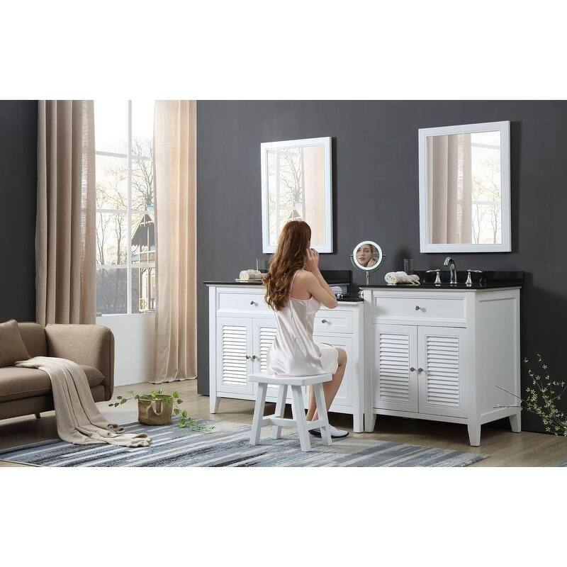 Shutter Spa 82 In. Bath and Makeup Hybrid Vanity