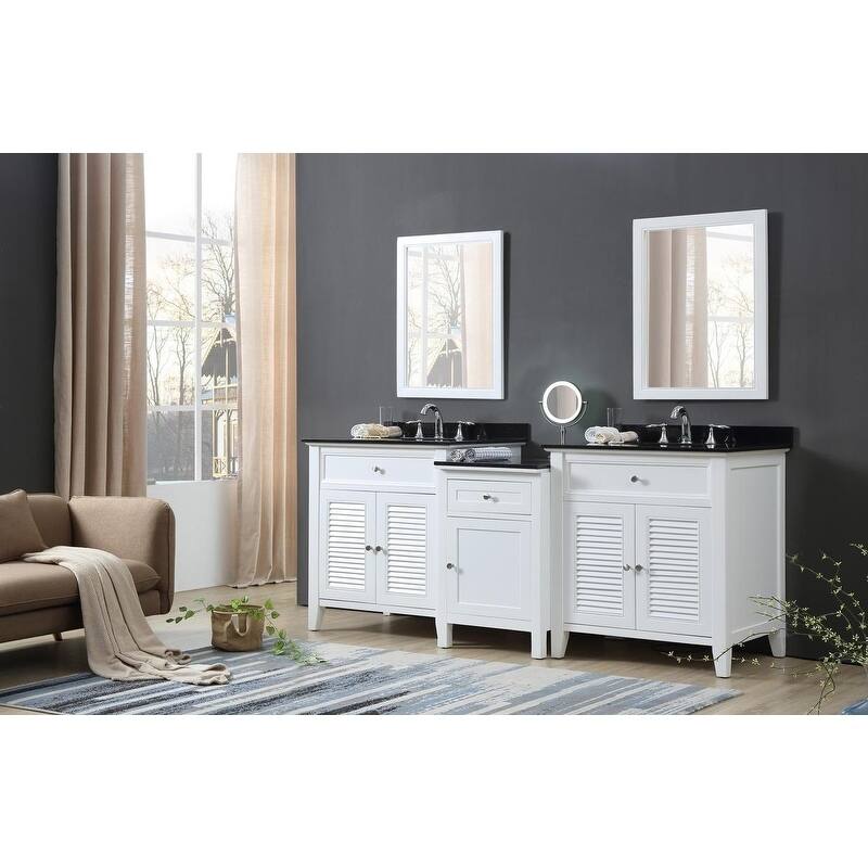 Shutter Spa 82 In. Bath and Makeup Hybrid Vanity