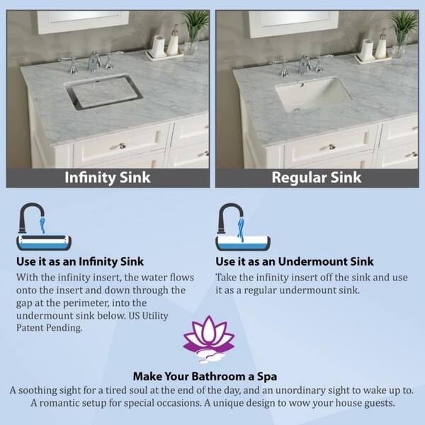 Shutter Spa Premium 82 In. Bath and Makeup Hybrid Vanity