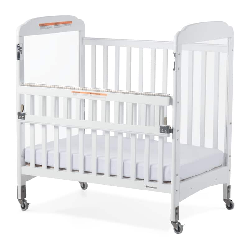 Next Gen Serenity SafeReach Compact Clearview Crib - White - N/A