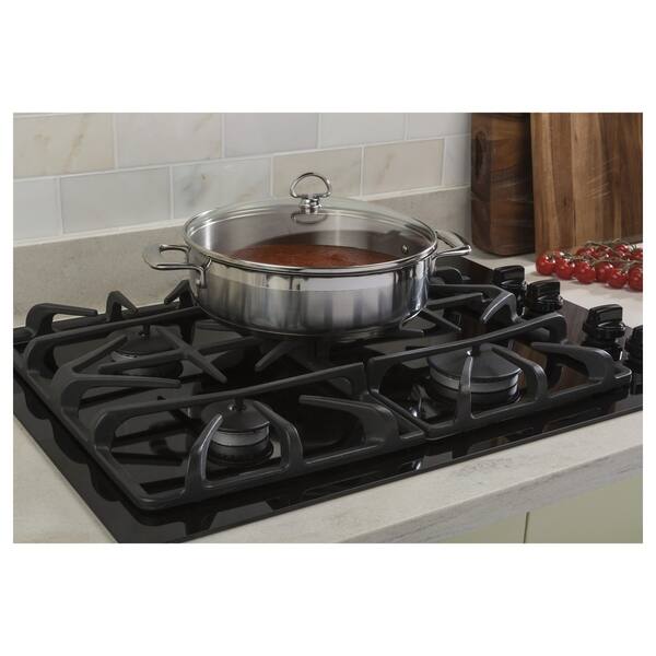 Shop Ge 30 In 4 Burner Gas Cooktop In Stainless Steel Free