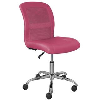 Pink Office Conference Room Chairs Online At Porch Den Point Loma Fleming Pink Faux Leather Computer Chair
