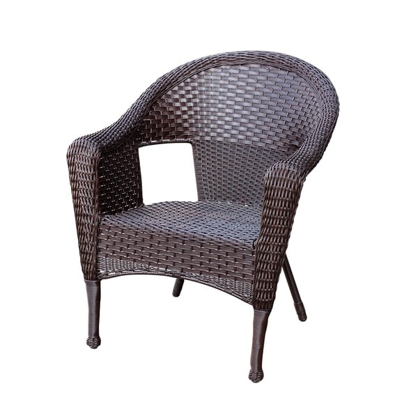 jeco black wicker chair